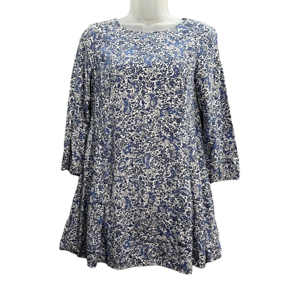 Old Navy Womens Floral Dress‎ Blue and White Size XSmall